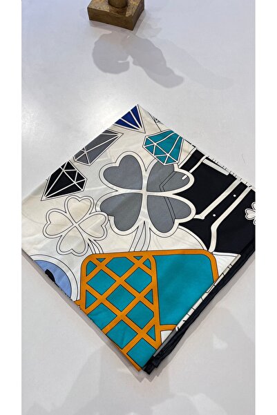 EB SCARF Eșarfă din mătase twill importată, dimensiune mare (140*140)