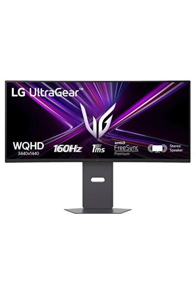 LG 34G600A-B Monitor curbat ultrawide WQHD de 34 de inci, 160Hz, 1ms