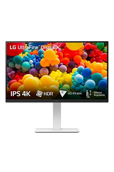LG 27US550-W Monitor IPS 4K UHD de 27 de inci, 60Hz, Reglabil pe înălțime, Pi...