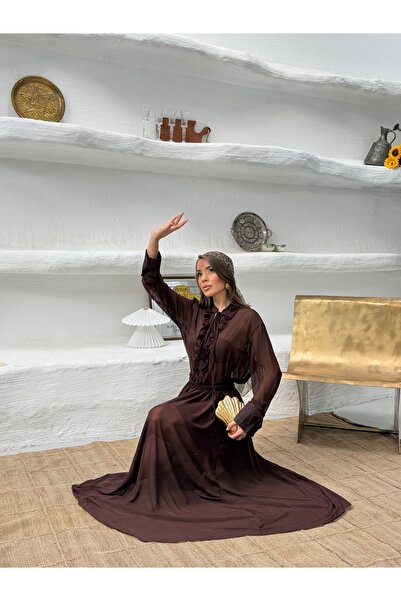 NEW STATION Remoda Multi-Chiffon Blouse and Skirt Set