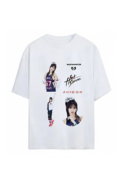SVART WEAR Ahyeon BabyMonster K-Pop unisex majica prevelikog kroja od 100% pa...