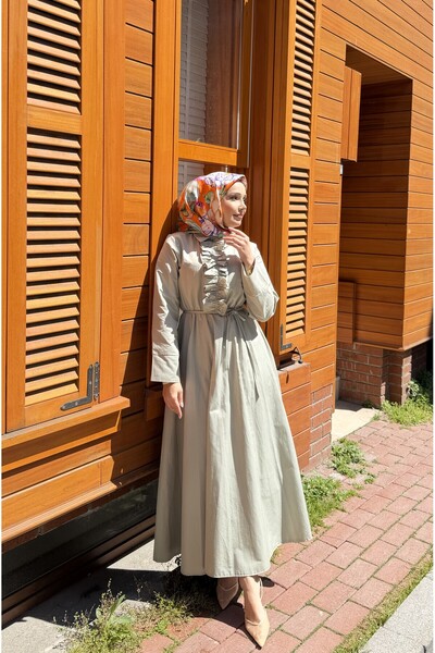 Riella BUTİK Viona Fırfır Detaylı Elbise