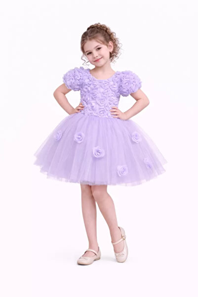 diamondstar Φόρεμα για κορίτσια με τριαντάφυλλα για πάρτι, γενέθλια και επίδε...