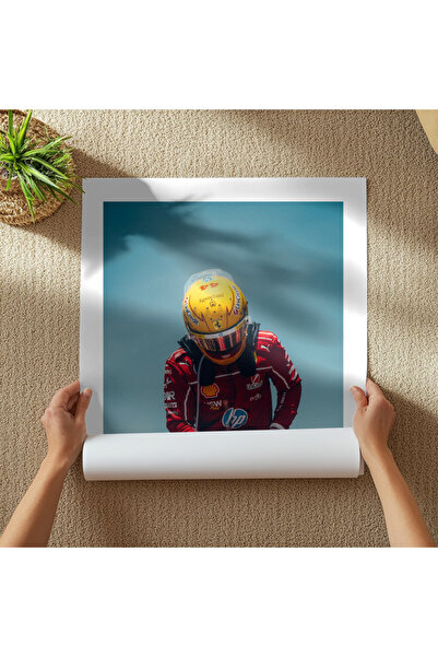 Pixaflair - Hamilton - Ferrari - Tablo - Çerçevesiz Film Poster