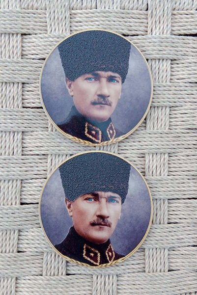 İZMİR ASKERİ MALZEME Ataturk Resimli Kalpakli Kabartmali 3D TPU Termoplastik Yeni Gogus Arma Pec Patch