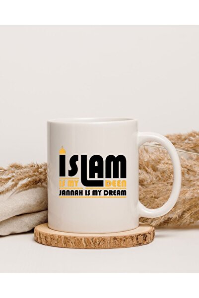 İslam Yazılı Kupa Bardak