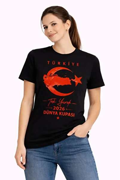 Wear Up Tricou pentru fani Cupa Mondială 2026 Turcia Ay Yıldız - Negru