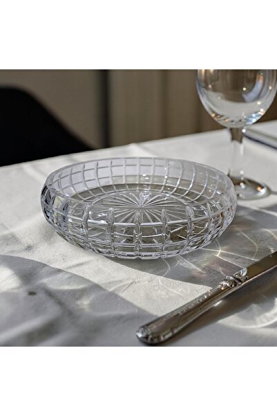 AYZ HOME Tessera Handmade Cut Crystal Glass Presentation/Salad Bowl 22 cm 100...