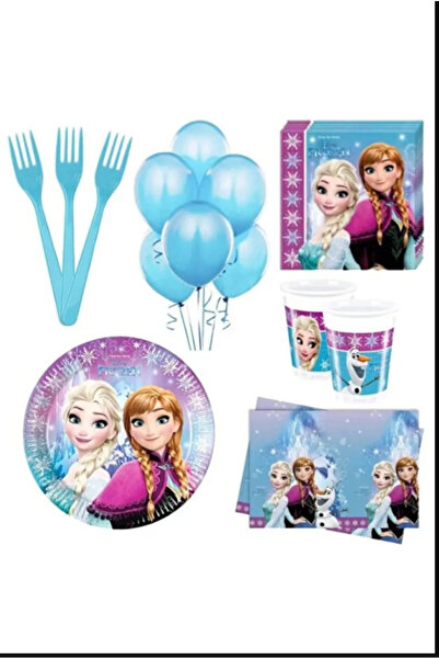 PartAntalya Elsa Anna Frozen Karlar Ülkesi 16 Kişilik Parti Seti Konsepti Els...