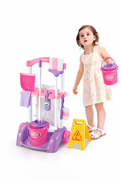 OEM Παιδικό σετ καθαρισμού με καρότσι και αξεσουάρ, παιχνίδι ρόλων  "Μικρός Β...
