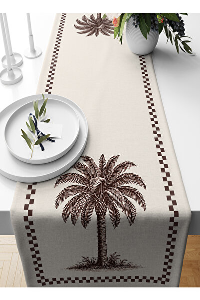Bertille Home Palmiye Series 140X40 cm Digital Printed Runner (Palm Tree)