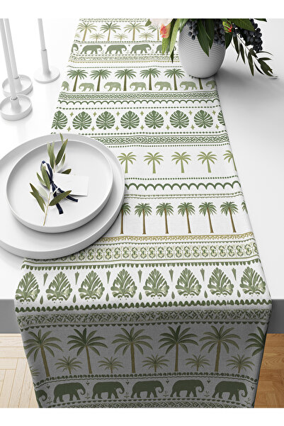 Bertille Home Palmiye Series 140X40 cm Digital Printed Runner (Palm Tree)