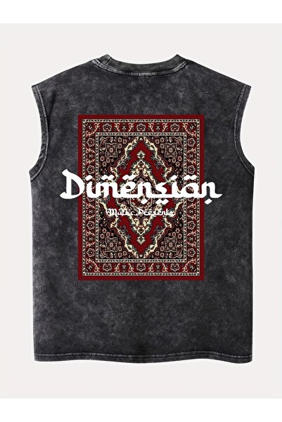 CLASSY.MODA Unisex Αμάνικο Υπερμεγέθες T-Shirt με στάμπα, Πλενόμενο, Street S...