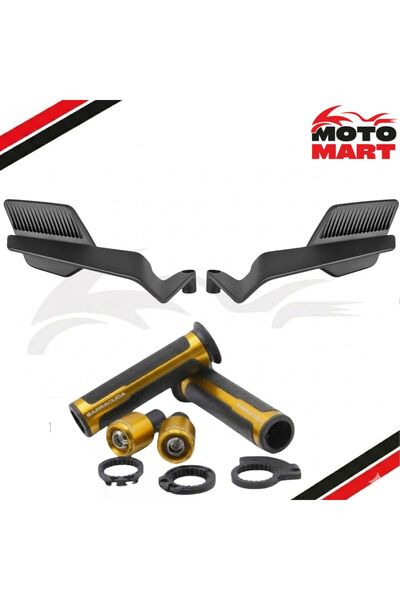 Rks Arome 125 Aksesuar Seti-Katlanır Aynalı-Sarı-Ma14069