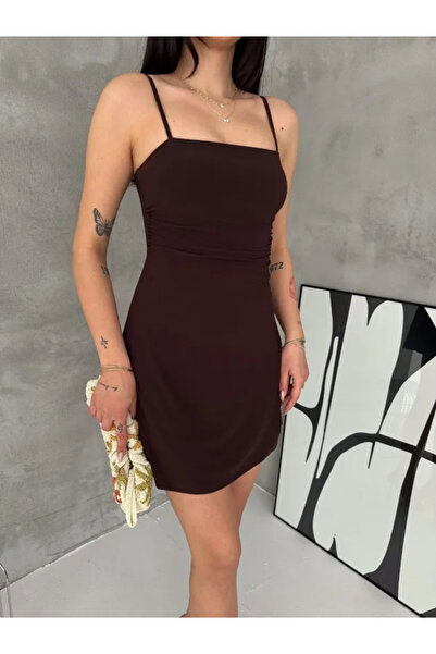 Wear Up Μίνι φόρεμα από σιφόν με τιράντες, με ντραπέ μέση και εφαρμοστό σώμα,...