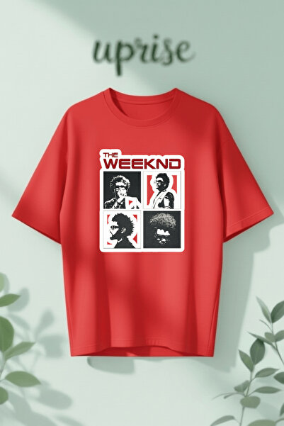 Vordevia The Weeknd Βαμβακερό T-shirt με στάμπα σε oversized γραμμή
