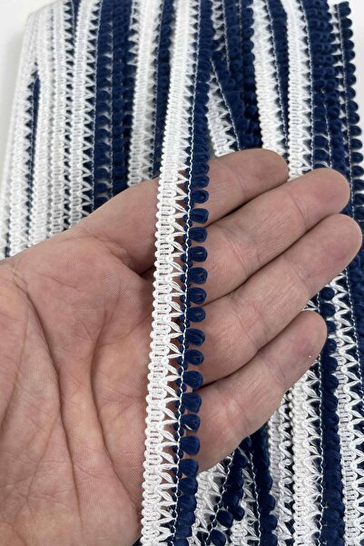 Hobigram Navy Blue White Exia Decorative Ribbon – Handcrafted Decorative Stri...