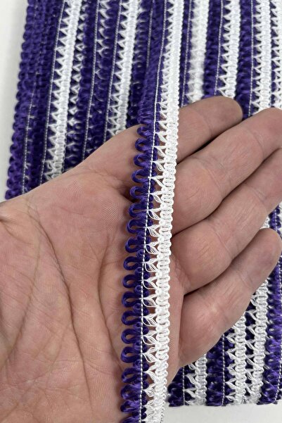 Hobigram Purple and White Exia Decorative Ribbon – Handcrafted Ornamental Rib...