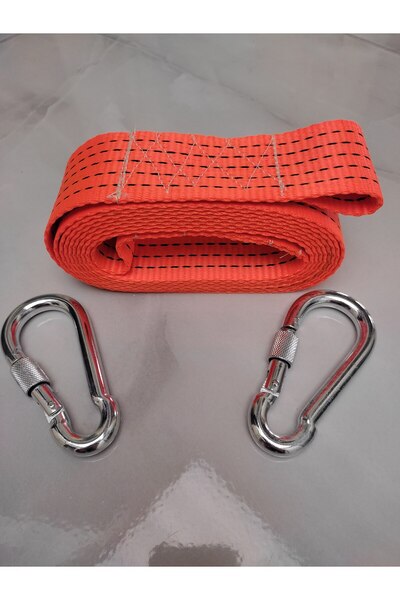 ottotekss Çeki Halatı 3 Ton 5 M (ÇEKME HALATI) Kumaş 10 MM VİDALI METAL ÇENGE...