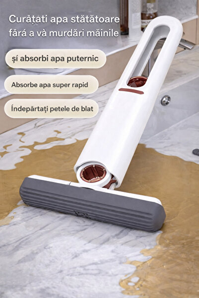 A2Z Φορητή σφουγγαρίστρα χειρός 25 εκ. με αυτοστύβωμα – Γρήγορος καθαρισμός χ...