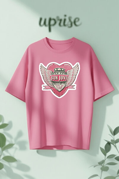 Vordevia Μπλουζάκι Bon Jovi It’s My Life με στάμπα, βαμβακερό, oversized