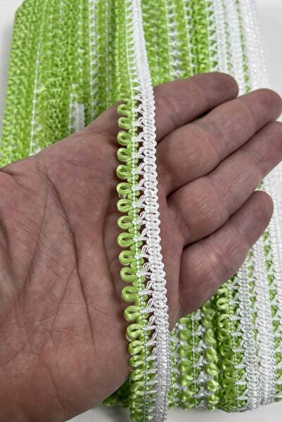 Hobigram Panglică decorativă Exia verde deschis – Panglică ornamentală artiza...