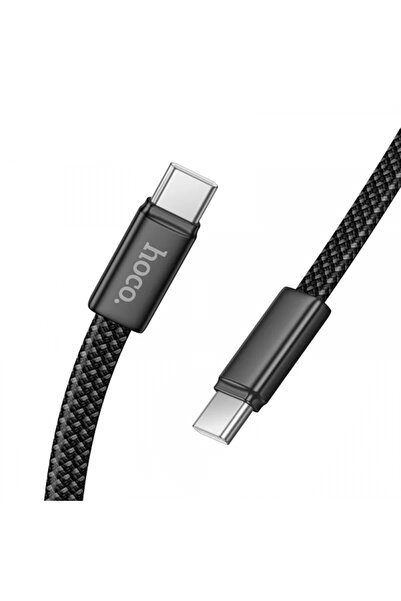 Hoco USB-C - USB-C X125 Καλώδιο Δεδομένων και Φόρτισης, 60W, 1μ, Μαύρο