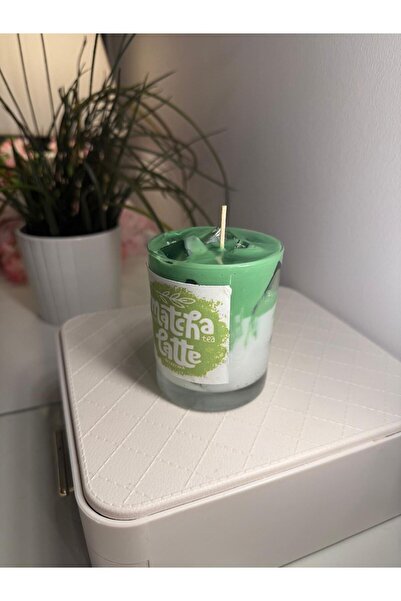 Matcha Latte Mum Cam Bardak Soyawaw ve Jel Hediyelik