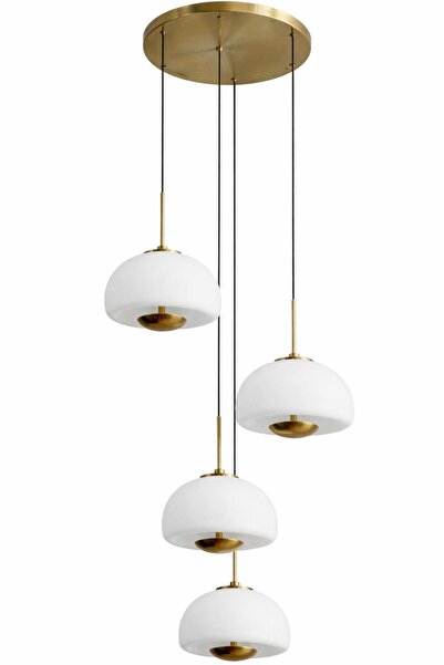 ecodesignline Elara Eskitme Cam Sarkıt Avize Modern Tasarım Opal Cam Salon Ho...