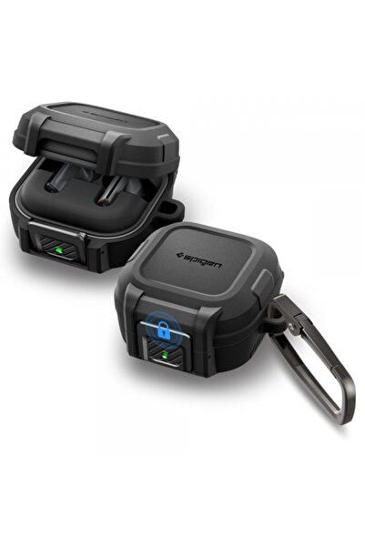 Spigen Θήκη Lock Fit για Samsung Galaxy Buds4 / Buds4 Pro, Μαύρο Ματ ACS11202