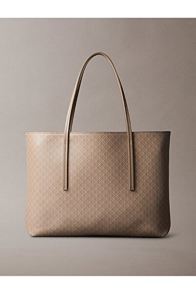 Calvin Klein Coated Emblem Small Tote Bag