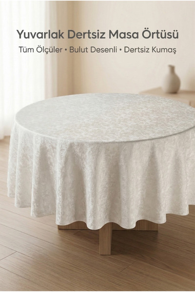 atak by atak home collection Στρογγυλό τραπεζομάντιλο χωρίς ραφές, ανθεκτικό ...