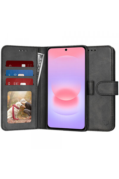 Techsuit Θήκη για Samsung Galaxy A37 5G, Techsuit, Ημερολόγιο, Μαύρο