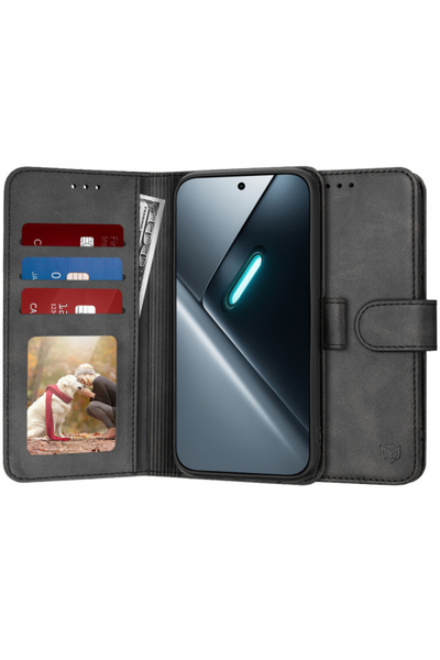 Techsuit Θήκη για Xiaomi Poco X8 Pro, Techsuit, Στυλ ημερολογίου, Μαύρο