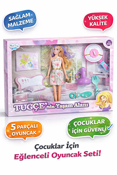 cayenna Bebek 5 Parça Aksesuarlı Oyuncak Bebek Seti | Çocuklar İçin Eğlenceli...