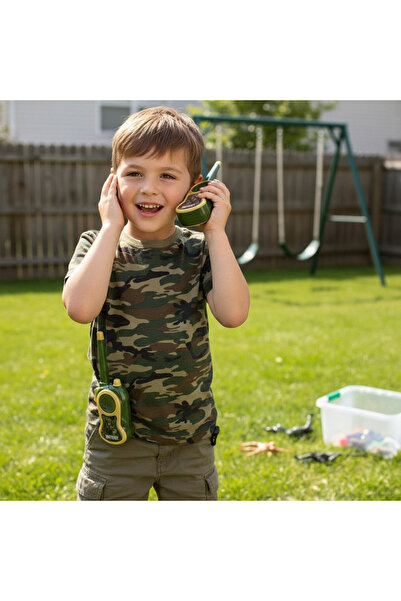 TRUST STORE Pilli Asker Telsizi Walkie Talkie Çiftli Set Bas Konuş Özellikli