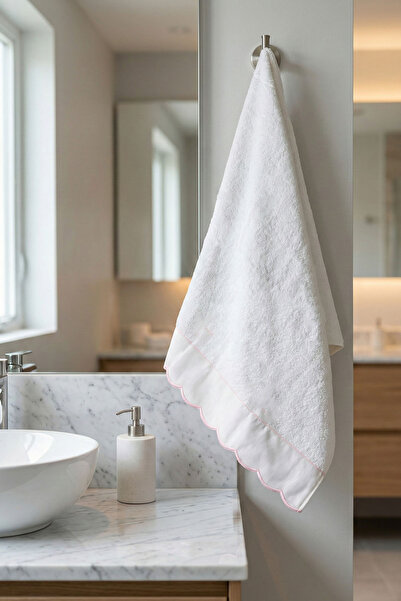 Nazik Home Πετσέτα προσώπου Elora με κεντητό σχέδιο (50 x 90 εκ.)