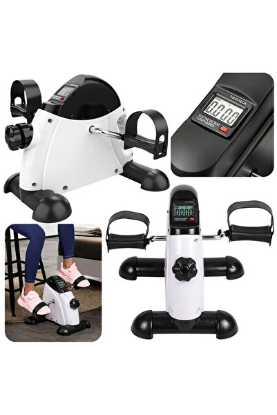 LEAN Mini bicicletă de exerciții pentru reabilitare, cu ecran LCD, pentru bra...