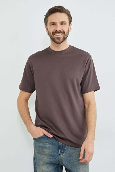 Fulla Moda Basic Crew Neck Modal T-Shirt