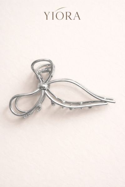 yiora Cataramă importată premium din metal argintiu pentru femei, în stil sup...