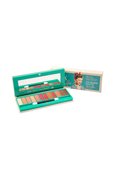 The Pink Ellys Eyeshadow Palette Pink Ellis, 12 Metallic Colors