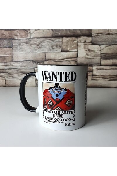 ONE PİECE Jinbe Coffee Mug Straw Hat Anime Manga