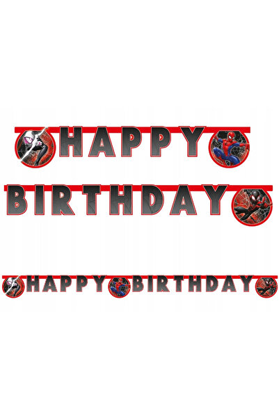 SPIDERMAN Σπάιντερ-Μαν Κόσμος των Ιστών Διακοσμητική Γιρλάντα, Πινακίδα Χρόνι...