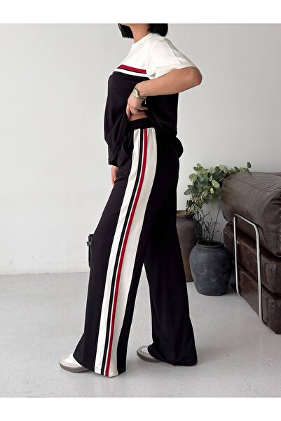 Tarzımızbir Μπλουζάκι αθλητικής φόρμας από ύφασμα Modal με λεπτομέρειες σε ρίγες