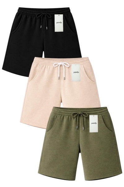pandy 3-Pack Full-Fit Unisex Basic Shorts