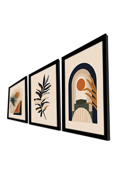 OEM Σετ διακοσμητικών πάνελ Re-Bloom, 3 τεμάχια, MDF/ξύλο, πολύχρωμο, 38 x 53...