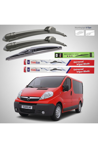 TEAMCAR Opel Vivaro VAN (2001–2014) Επίπεδες Υαλοκαθαριστήρες |   Πλήρες Σετ ...