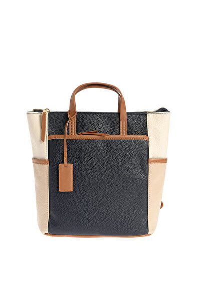 Meli Melo Paris Two-tone office backpack with front pocket