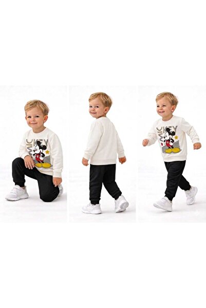umudum bebis Printed Mic. Unisex Children's Crew Neck Seasonal Men's Suit 2 T...