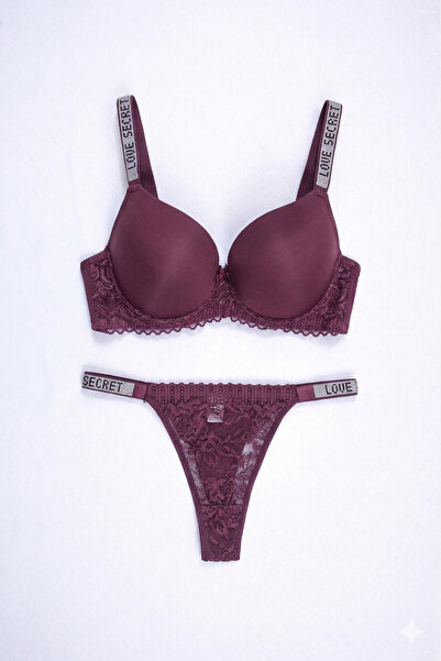 Tılsım Lingerie طقم حمالة صدر ميكرو دولدلي مزينة بـ 250 حجرًا
